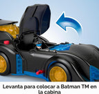 Fisher-Price Imaginext DC Super Friends Batman juguete de Batimóvil que se agita y gira con figura articulable para juego de rol para niños de 3+ años