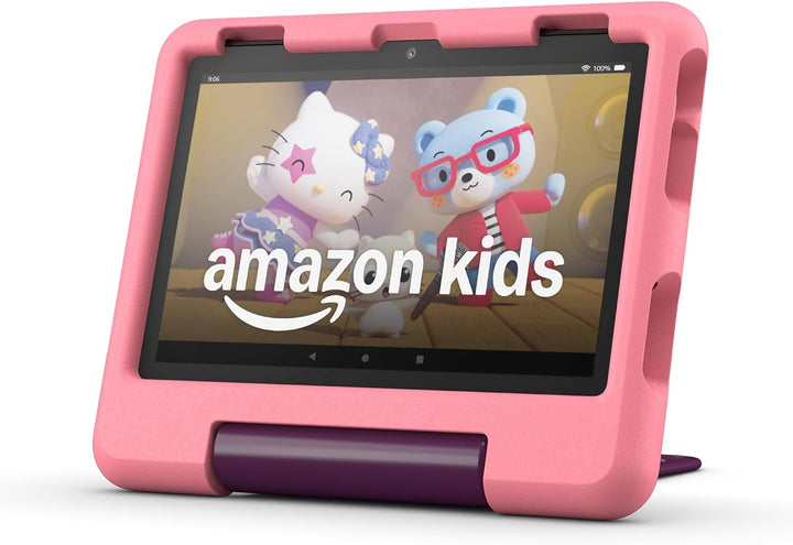 Tablet Amazon Fire HD 8 Kids (últ. modelo), de 3 a 7 años. Con bril...