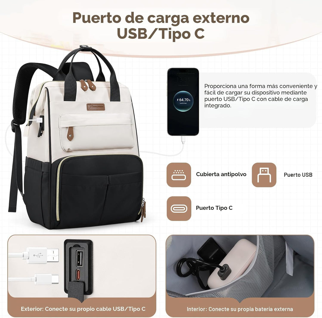 Maelstrom Mochila de viaje para mujeres y hombres, mochila para lap...