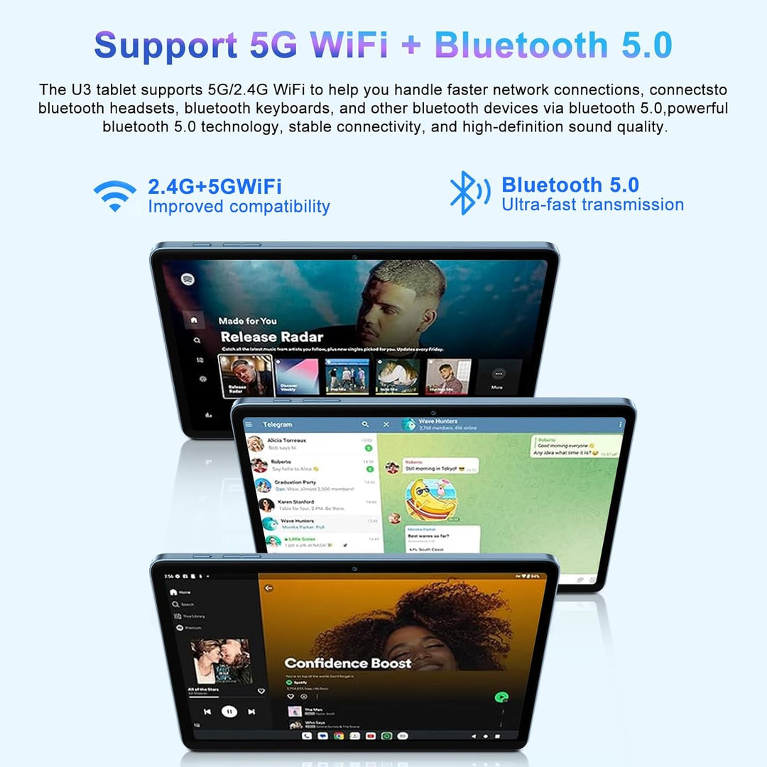 Tableta Android 15 30GB RAM 128GB ROM 1TB TF, Tableta de 10 Pulgada...