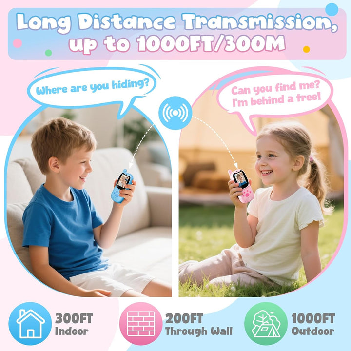 Walkie Talkies de video mejorados para niños Walkie