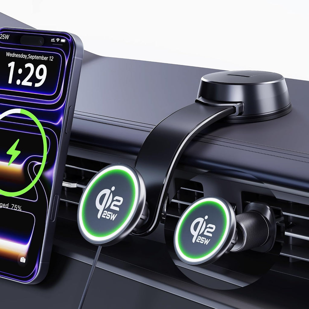 Actualización para Qi2.2 25W para cargador de coche inalámbrico MagSafe