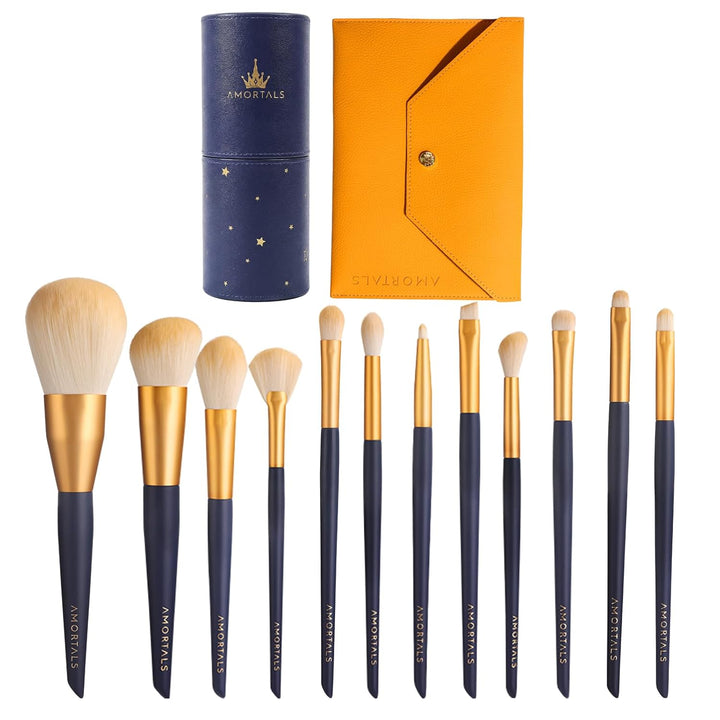 AMORTALS - Juego de brochas de maquillaje, 12 brochas de maquillaje...