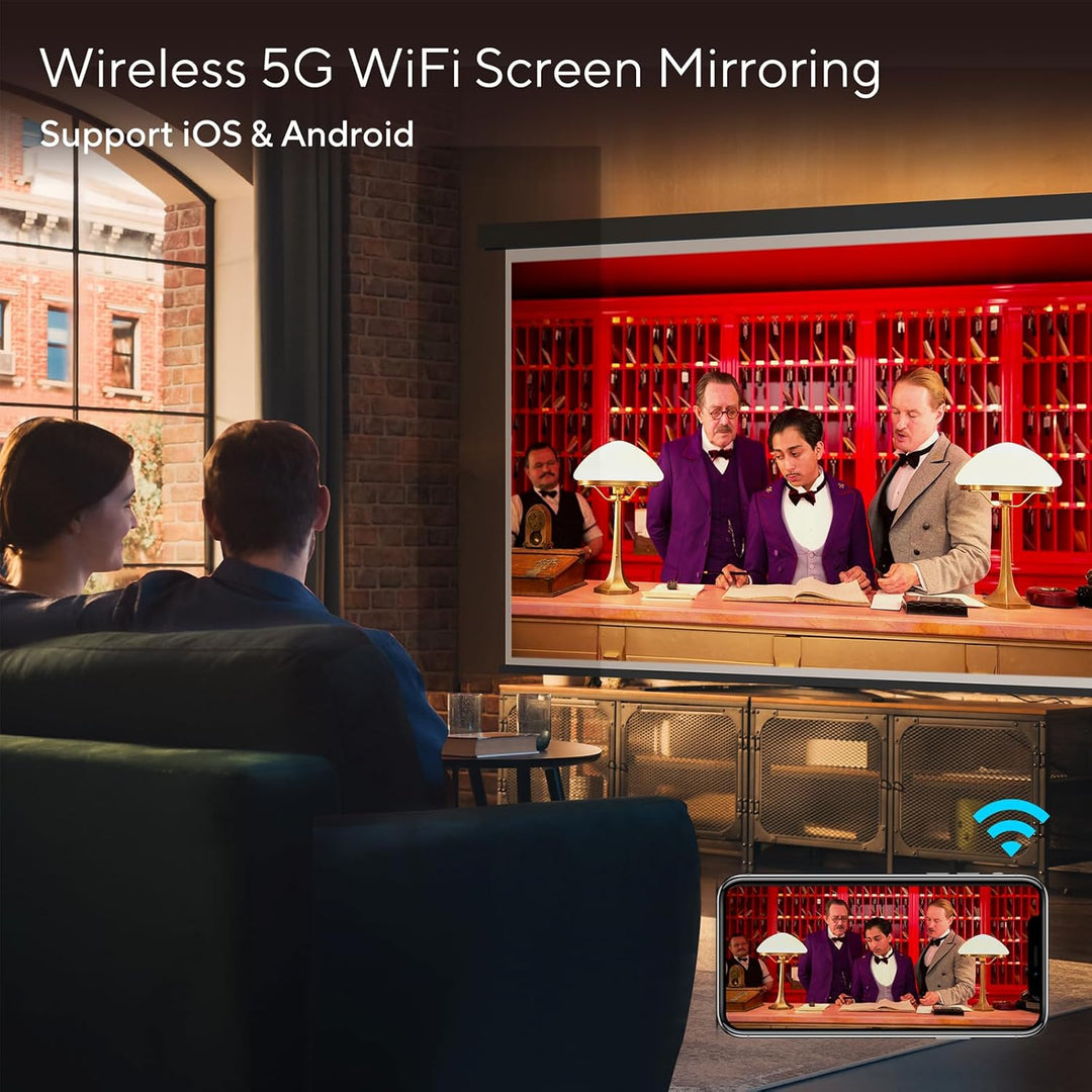Mini proyector con WiFi y Bluetooth proyector actualizado