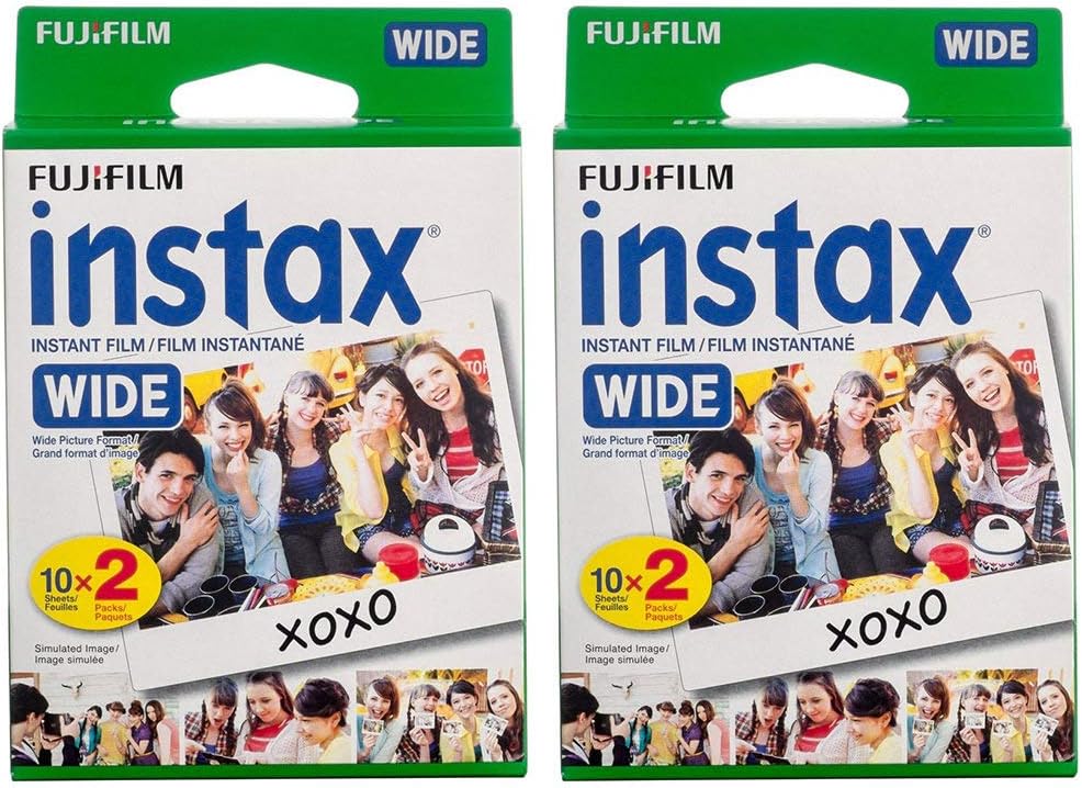 Fujifilm Instax Wide - Película instantánea, color blanco