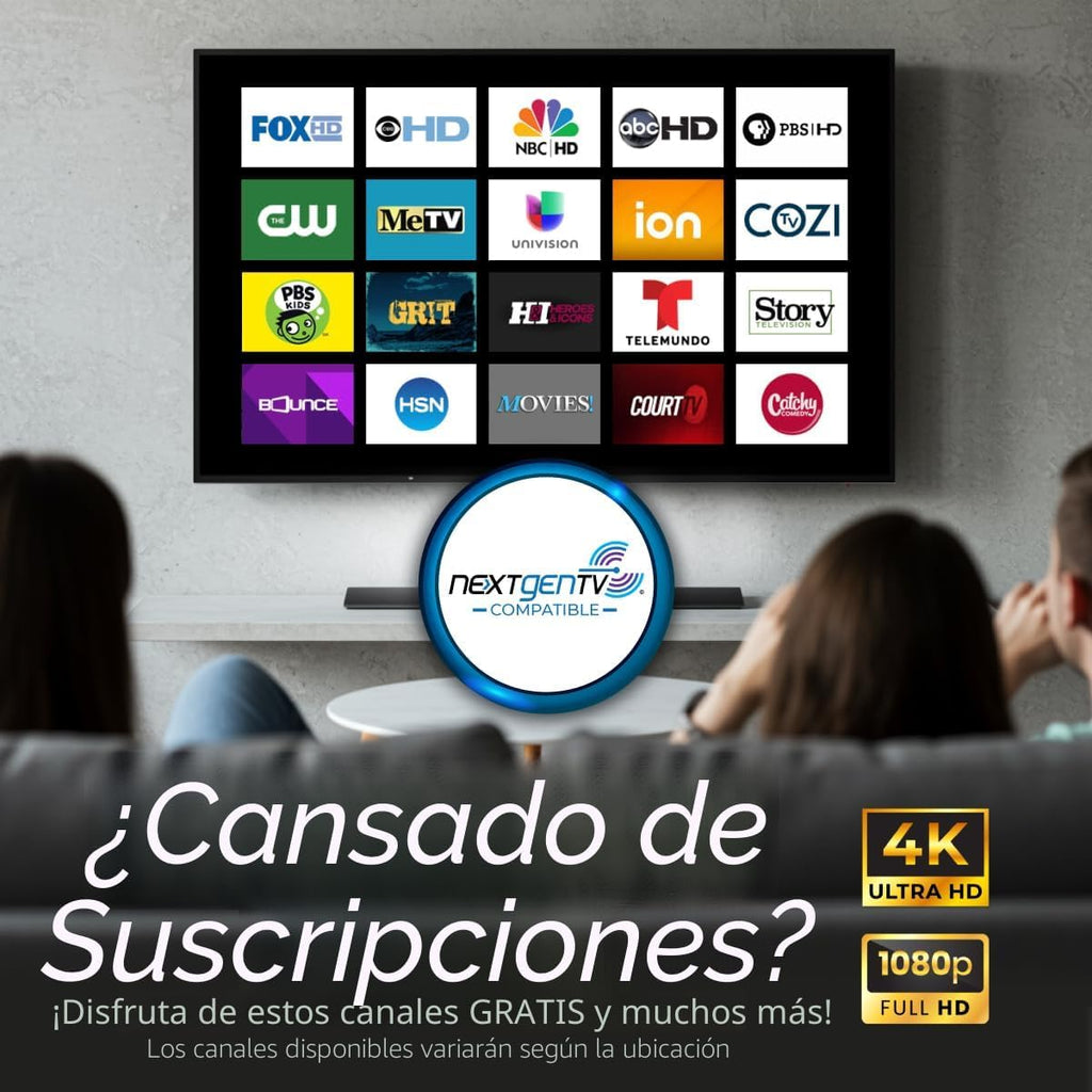 Antennas Direct ClearStream Flex - Antena de TV amplificada para interiores, UHF VHF, multidireccional, reversible, rango de más de 50 millas, con amplificador Jolt Switch