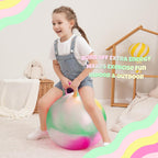 Bola de nubes saltarina, juguetes para saltar para niños, bola hinchable de 22 pulgadas con asa para niños y niñas de 10 años en adelante, juguete saltarín de nubes inflable con bomba