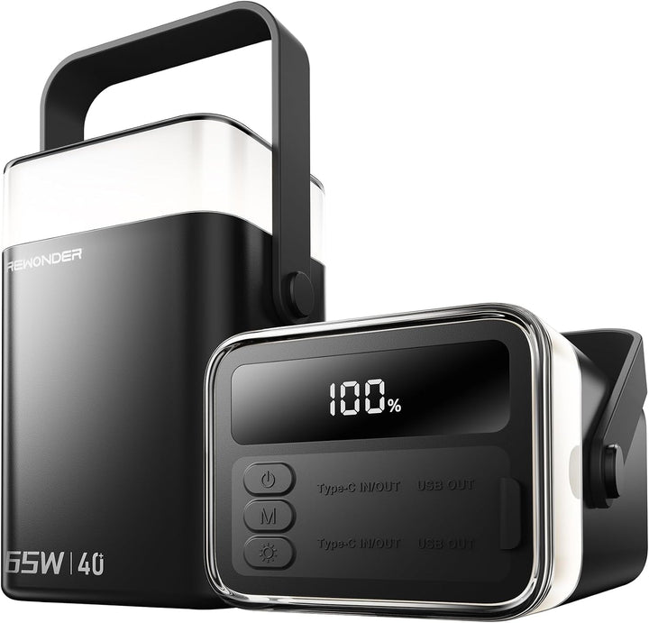 65W Banco de energía 40000mAh portátil cargador portátil batería -...