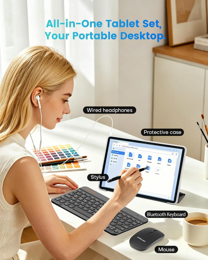 TECLAST Tablet Android 2026 de 10 pulgadas, P33Case Android 15 Tabl...