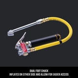 CRAFTSMAN Inflador y medidor de doble pie, 20-120 PSI, válvula de a...