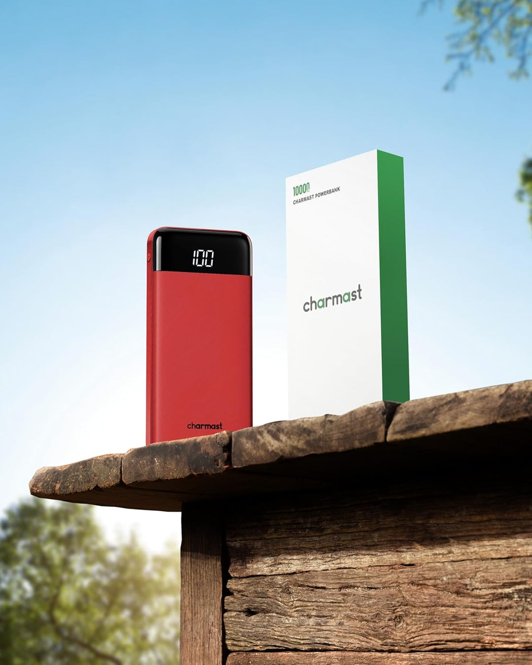 Charmast Cargador portátil con cables incorporados, banco de energí...