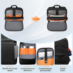 FENRUIEN Mochila delgada para laptop de 15.6 pulgadas, color negro