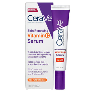 CeraVe Suero de Vitamina C con Ácido Hialurónico, Suero Iluminador...
