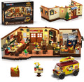 City Street - Juego de construcción de pizzería con luz