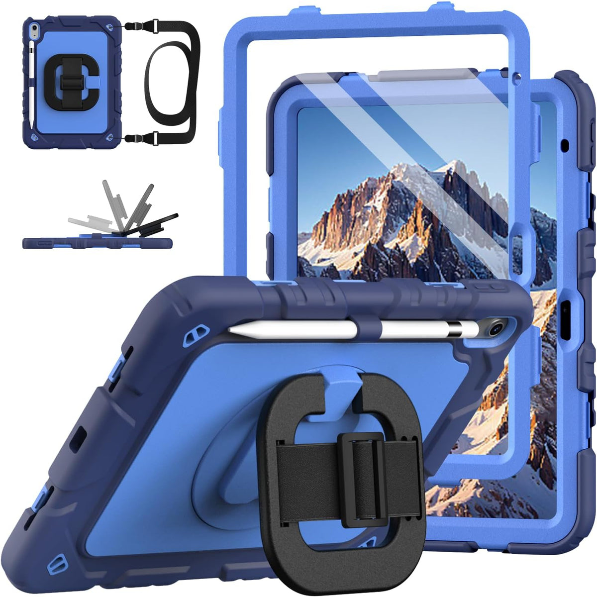 Funda para iPad A16 de 11ª/10ª generación de 11"/10.9", a prueba de golpes