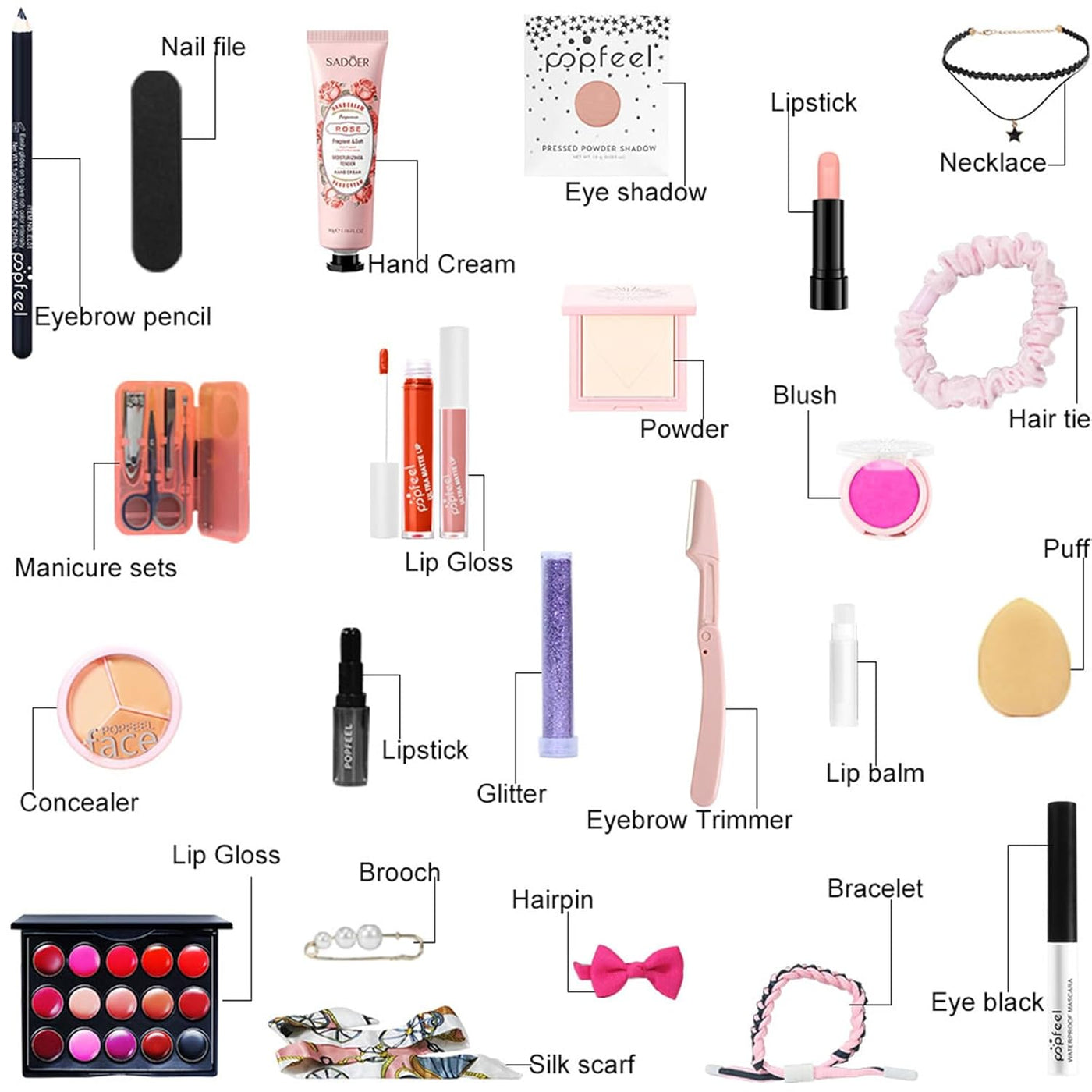 FantasyDay Kit de maquillaje todo en uno para mujeres, kit completo...