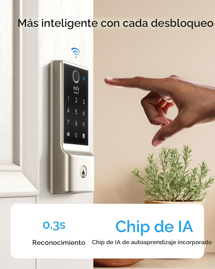 eufy Security Smart Lock C220, cerradura inteligente de puerta sin...