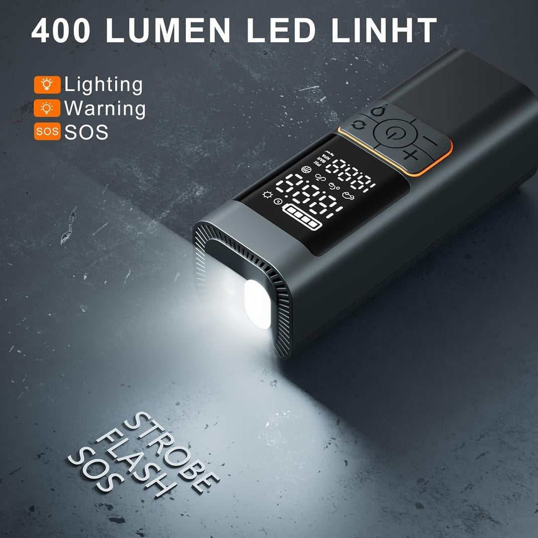 Inflador de neumáticos inalámbrico de 6000 mAh, compresor de aire p...