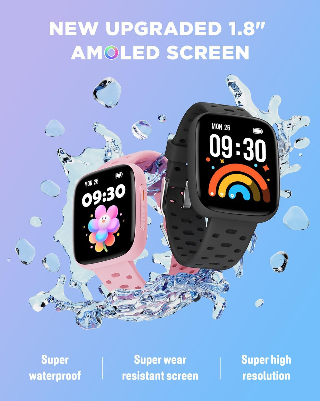 BIGGERFIVE Reloj para niños, no necesita teléfono, reloj inteligente de