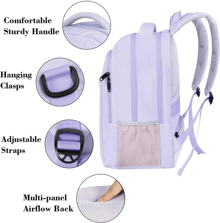 MATEIN - Mochila para laptop para niñas, de 15.6 pulgadas, mochila...