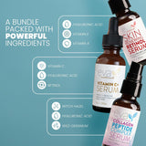 Eva Naturals Trifecta Set de Suero Facial \u2013 Retinol, Vitamina...