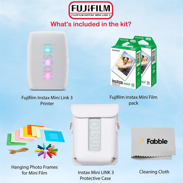 Fujifilm Instax Mini Link 3 Impresora para smartphone - Paquete de...