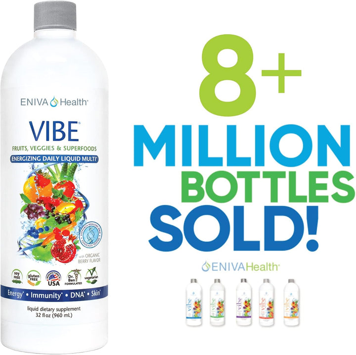 Eniva Health Vibe Liquid Multivitamins Suplementos minerales con vi...