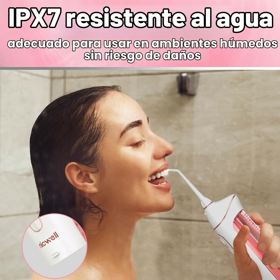 Irrigador dental de agua inalámbrico para dientes \u2013 Nicwell 4...
