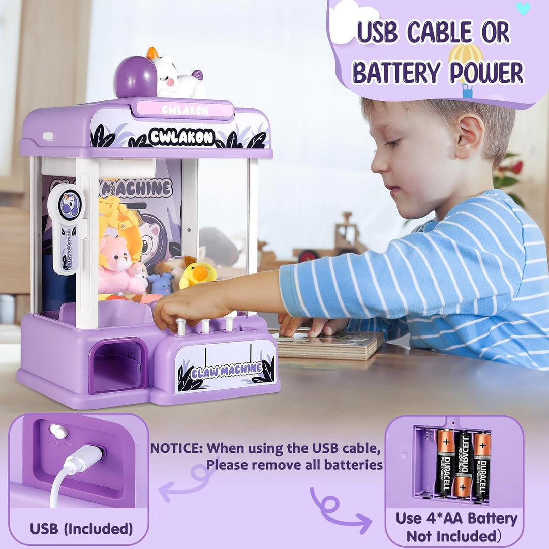 CWLAKON Máquina de garras para niños, mini máquina expendedora de j...