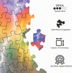 Rompecabezas sin imagen 1000 piezas irregulares Extremo Difícil Jigsaw Desafío Adultos Rompecabezas más difícil Sin guía Ultimate Brain Teaser Nivel Intermedio Stormlands Misterio Regalo