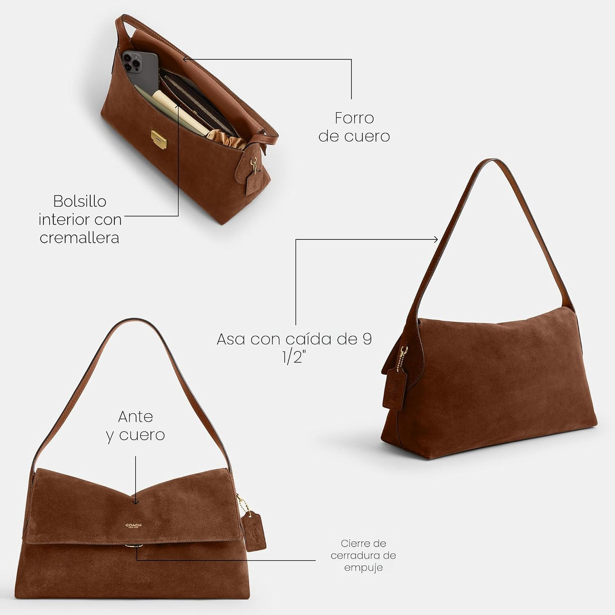 COACH Bolso de hombro Chelsea 36