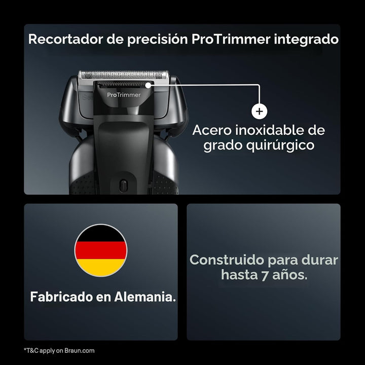 Braun Series 8 8560cc Maquinilla de afeitar eléctrica para hombre,...
