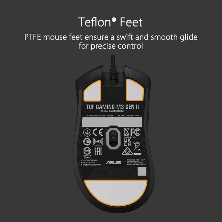ASUS TUF Gaming M3 Gen II - Ratón USB con cable para juegos, ergonó...