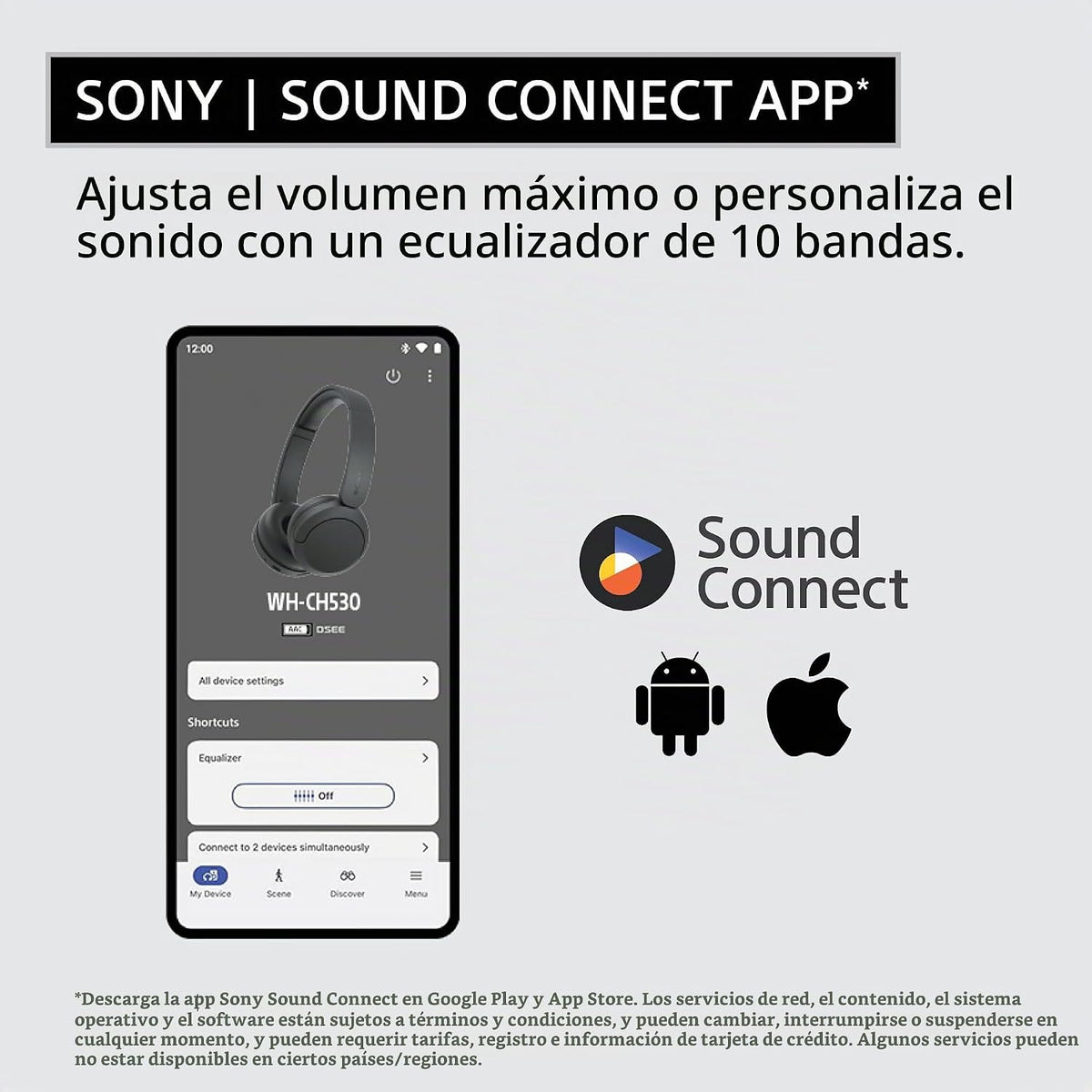 Sony WH-CH530 - Auriculares inalámbricos Bluetooth con micrófono, color