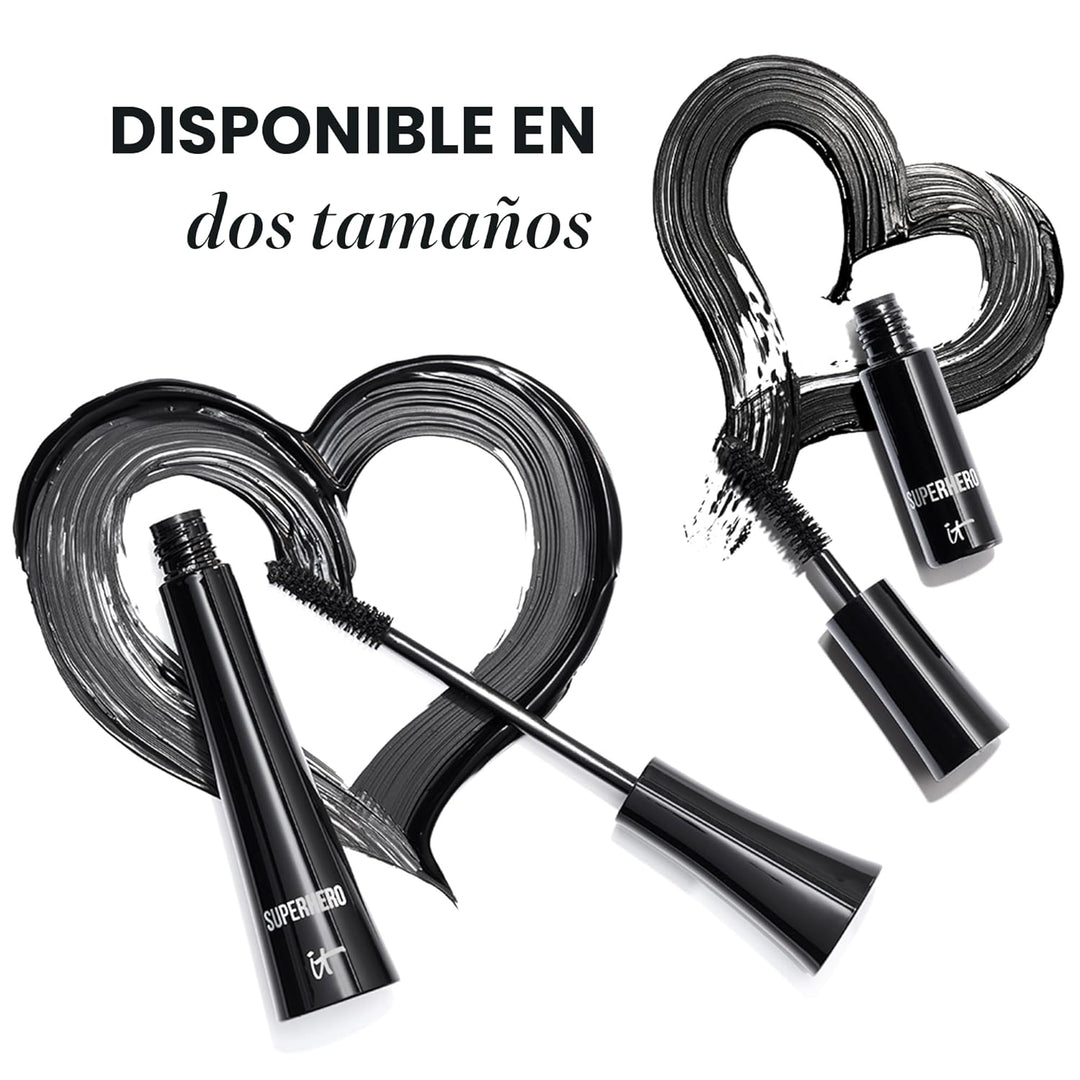 IT Cosmetics Máscara de pestañas de superhéroe: rímel negra volumin...