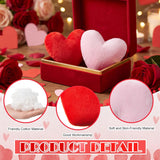 PullCrease 48 almohadas de felpa en forma de corazón para