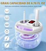 Househerb Limpiador ultrasónico de retenedor, cápsula de limpieza d...