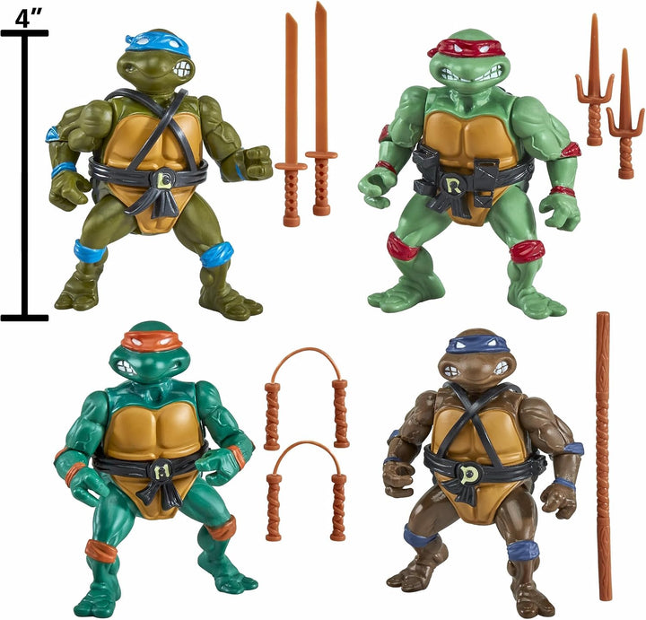 Tortugas Ninjas Mutantes Adolescentes 1987 Serie Original Paquete de 4