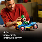 LEGO Mario Kart Luigi & Mach 8 - Juego de construcción para adultos, a partir de 18 años, coleccionable de Nintendo para fanáticos, regalo para hombres y mujeres, decoración de dormitorio o estantería