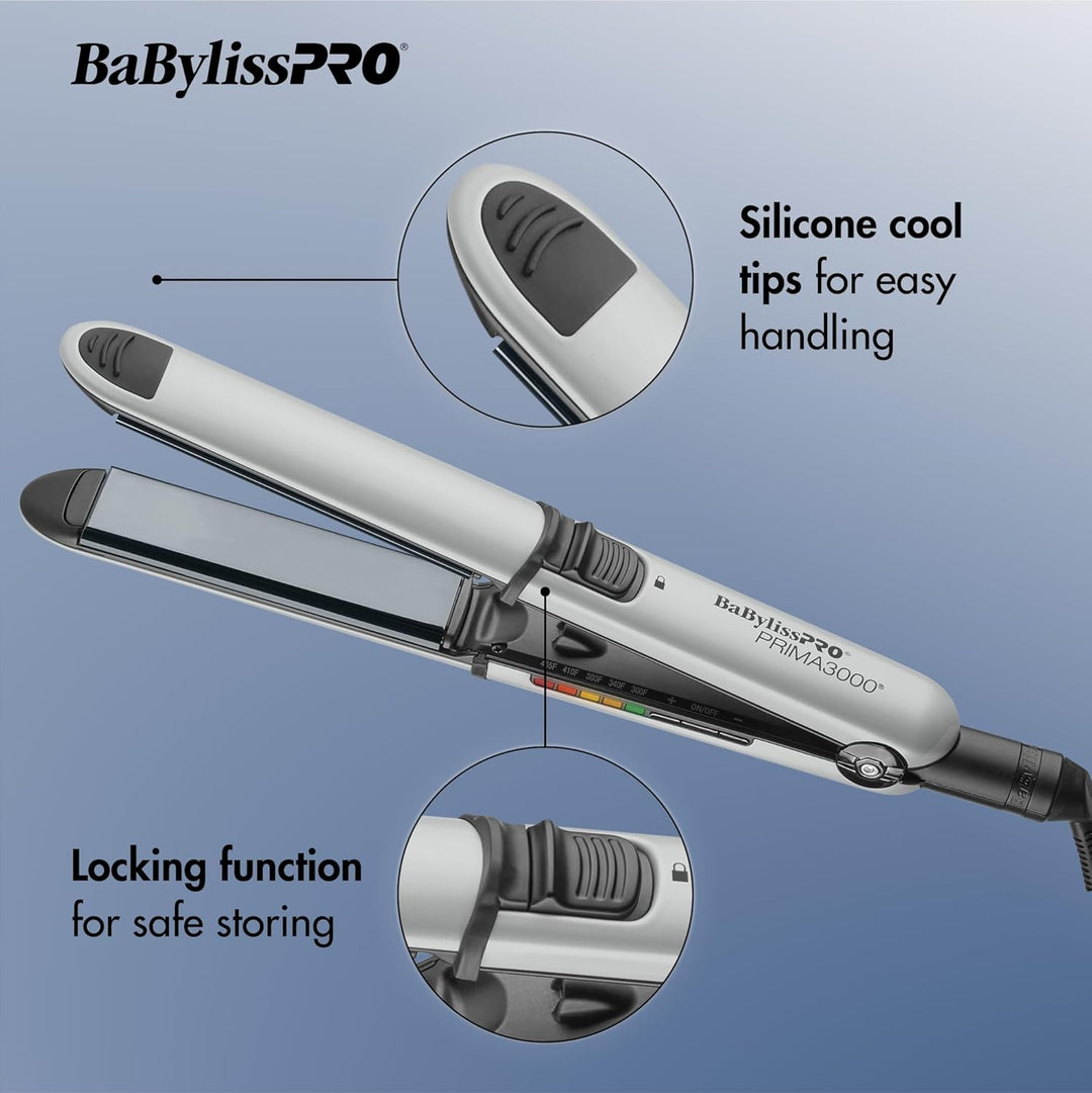 BaBylissPRO Nano Titanium Prima Ionic Hair Straightener \u2013 Prof...