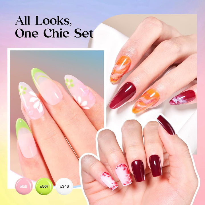 beetles Gel Polish Juego de 36 esmaltes de gel de primavera de colo...