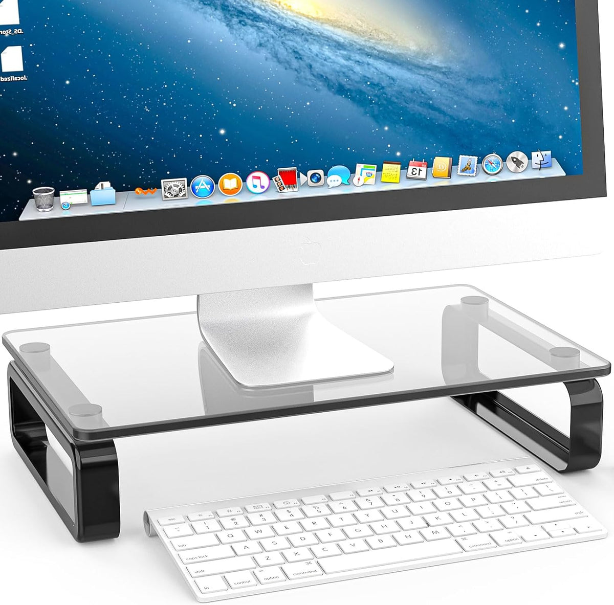 Soporte fijo para monitor de computadora.