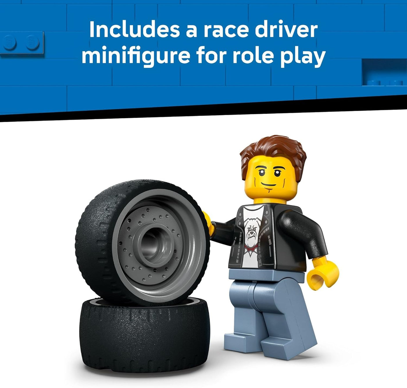 LEGO City Hot Rod Race Car Building Toy para niños juego