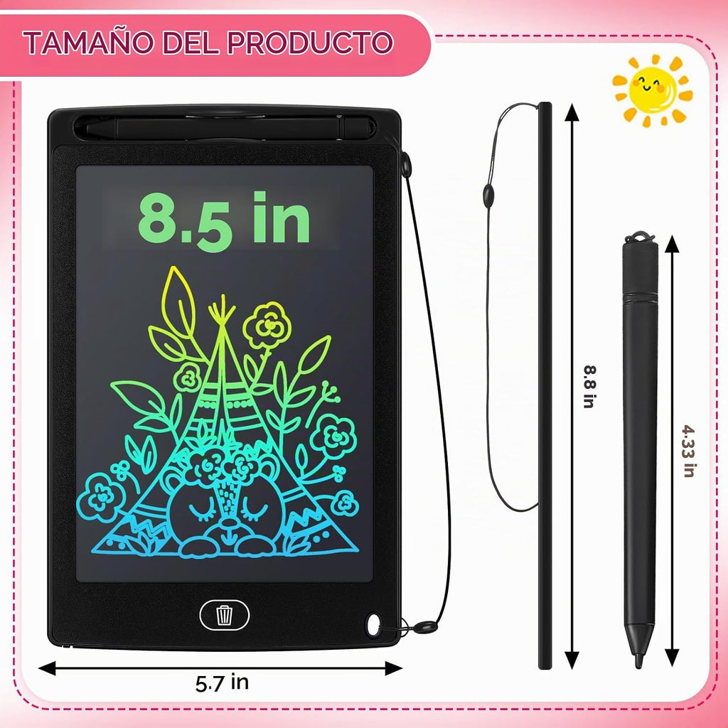 Zhehao Tableta de escritura LCD de 32 piezas para niños 8.5 "borrable