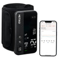 Monitor de presión arterial inalámbrico con Bluetooth para la parte superior del brazo, monitor de presión arterial recargable portátil ultraligero, compatible con la aplicación iOS/Android BP