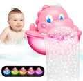 Baby Bath Toys Light Up Bath Bubble Machine con Colourful Light Bathtime Shower Bath Toys para Kids Ages 1-3 4-8 Birthday para Toddler Boys Girls