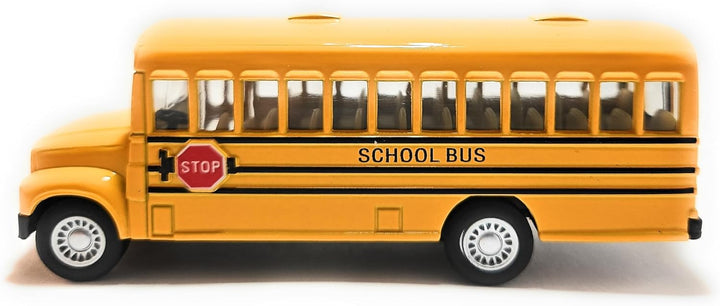 KiNSMART KiNSFUN Autobús escolar amarillo de 5 pulgadas