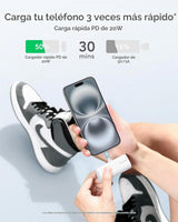 Cargador portátil charmast USB C para iPhone 17\/16\/15, paquete de...