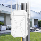 Extensor WiFi AX3000 Amplificador de señal WiFi 6 Extensor para exteriores, punto de acceso Gigabit inalámbrico al aire libre, IP65 resistente a la intemperie, con PoE, para Starlink, cámara, garaje