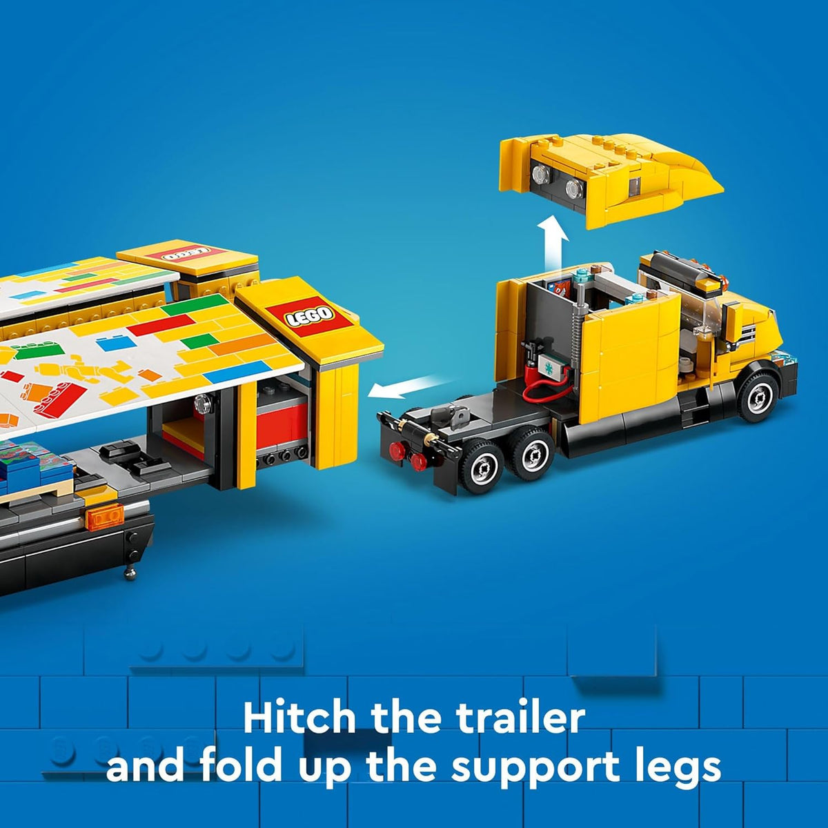 LEGO Camión de reparto amarillo de la ciudad viene con un